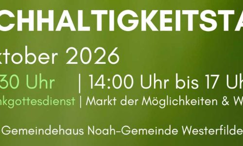 Aktionstag rund um Klimaschutz und die Bewahrung der Schöpfung