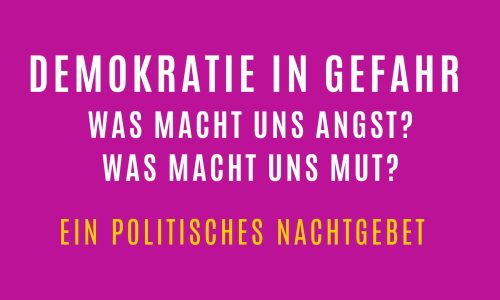Flyer politisches Nachtgebet